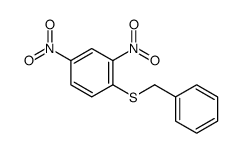 2,4-Dinitro-1-[(phenylmethyl)thio]benzene结构式