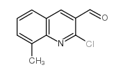 2-Chloro-8-methylquinoline-3-carbaldehyde Structure