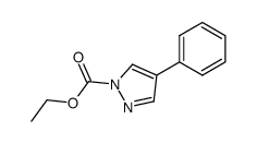 4-phenyl-pyrazole-1-carboxylic acid ethyl ester Structure