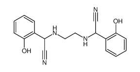 2,2'-bis-(2-hydroxy-phenyl)-2,2-ethanediyldiamino-di-acetonitrile结构式