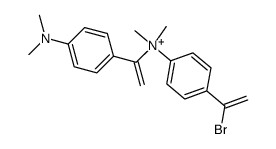 4-(1-bromovinyl)-N-(1-(4-(dimethylamino)phenyl)vinyl)-N,N-dimethylbenzenaminium Structure