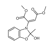 dimethyl 2-(2-hydroxy-2-methylbenzo[d]oxazol-3(2H)-yl)but-2-enedioate结构式