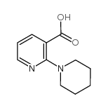 2-哌啶-1-基烟酸结构式