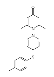 2,6-dimethyl-4'-(p-tolylthio)-4H,4'H-[1,1'-bipyridin]-4-one结构式