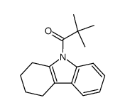2,2-dimethyl-1-(1,2,3,4-tetrahydro-9H-carbazol-9-yl)propan-1-one结构式