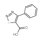 4-苯基-1,2,3-噻二唑-5-羧酸结构式