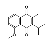 5-methoxy-2-methyl-3-propan-2-ylnaphthalene-1,4-dione结构式