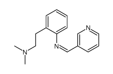 N,N-dimethyl-2-[2-(pyridin-3-ylmethylideneamino)phenyl]ethanamine Structure