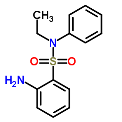 2-氨基-N-乙基-N-苯基苯磺酰胺结构式