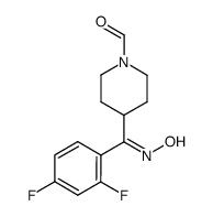 1-formyl-4-(2,4-difluorobenzoyl)piperidine oxime结构式