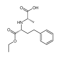 N-<1(R)-(ethoxycarbonyl)-3-phenylpropyl>-(S)-alanine Structure