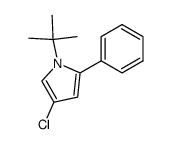 1-tert-butyl-4-chloro-2-phenylpyrrole Structure
