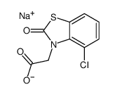 sodium 4-chloro-2-oxo-2H-benzothiazole-3-acetate Structure