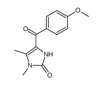 4-(4-methoxybenzoyl)-1,5-dimethyl-1,3-dihydro-2H-imidazol-2-one结构式