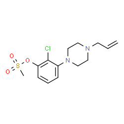 3-(4-ALLYLPIPERAZIN-1-YL)-2-CHLOROPHENYL METHANESULFONATE结构式
