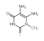 4(1H)-Pyrimidinone,5,6-diamino-2,3-dihydro-1-methyl-2-thioxo-结构式