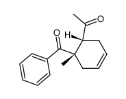 trans-4-methyl-5-acetyl-4-cyclohexenyl phenyl ketone结构式