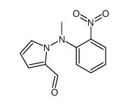 1-(N-methyl-2-nitroanilino)pyrrole-2-carbaldehyde结构式