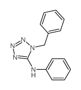 1H-Tetrazol-5-amine,N-phenyl-1-(phenylmethyl)-结构式