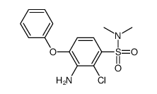 3-amino-2-chloro-N,N-dimethyl-4-phenoxybenzenesulfonamide Structure