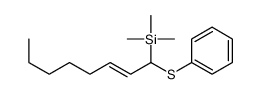 trimethyl(1-phenylsulfanyloct-2-enyl)silane Structure