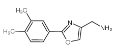 2-(3,4-二甲基苯基)-噁唑-4-甲胺结构式
