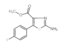 2-氨基-5-(4-氟-苯基)-噻唑-4-羧酸甲酯结构式