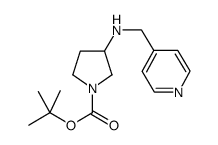 1-Boc-3-N-(吡啶-4-甲基)-氨基吡咯烷结构式