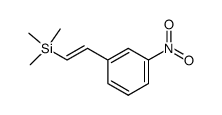 (E)-trimethyl<2-(3-nitrophenyl)ethenyl>silane Structure