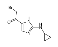2-bromo-1-[2-(cyclopropylamino)-1H-imidazol-5-yl]ethanone Structure