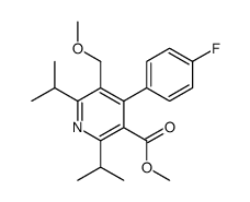2,6-二异丙基-4-(4-氟苯基)-3-羟甲基-5-甲氧基吡啶-3-羧酸甲酯结构式