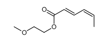 2-methoxyethyl hexa-2,4-dienoate Structure