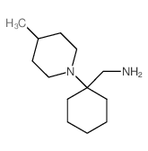 C-[1-(4-Methyl-piperidin-1-yl)-cyclohexyl]-methylamine Structure