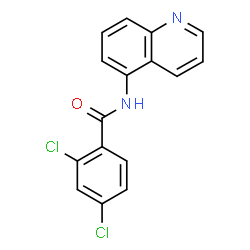 2,4-dichloro-N-(quinolin-5-yl)benzamide Structure