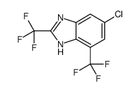 6-chloro-2,4-bis(trifluoromethyl)-1H-benzimidazole Structure