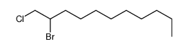 2-bromo-1-chloroundecane Structure