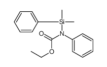 ethyl N-[dimethyl(phenyl)silyl]-N-phenylcarbamate Structure