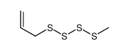 allyl methyl tetrasulfide Structure
