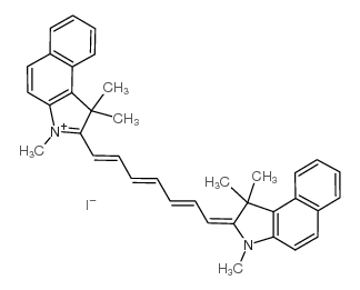 1,1,3-TRIMETHYL-2-(7-(1,1,3-TRIMETHYL-1H-2(3H)-BENZINDOLIDENE)-1,3,5- HEPTATRIENYL)-1H-BENZINDOLIUM IODIDE结构式