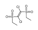 1,2-dichloro-1,2-bis(ethylsulfonyl)ethene Structure