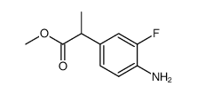 (±)-methyl 2-(4-amino-3-fluorophenyl)propanoate Structure