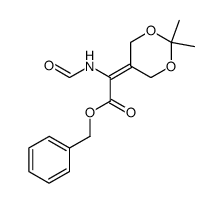 benzyl 2-(2,2-dimethyl-1,3-dioxan-5-ylidene)-2-formylamino-acetate Structure