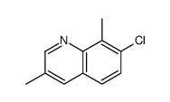 7-chloro-3,8-dimethylquinoline Structure