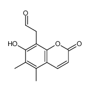 2-(7-hydroxy-5,6-dimethyl-2-oxo-2H-chromen-8-yl)acetaldehyde结构式