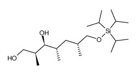 (2S,3S,4S,6R)-2,4,6-trimethyl-7-(triisopropylsilyloxy)heptane-1,3-diol结构式
