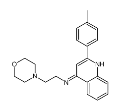 2-(4-methylphenyl)-N-(2-morpholin-4-ylethyl)quinolin-4-amine结构式