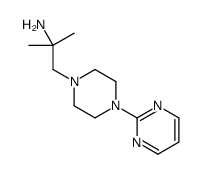 2-甲基-1-[4-(嘧啶-2-基)哌嗪-1-基]丙烷-2-胺结构式