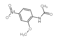 N-(2-甲氧基-4-硝基苯基)乙酰胺结构式