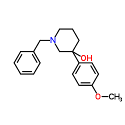 1-苄基-3-(4-甲氧基-苯基)-哌啶-3-醇结构式