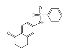 N-(5-oxo-5,6,7,8-tetrahydronaphthalen-2-yl)benzenesulfonamide结构式